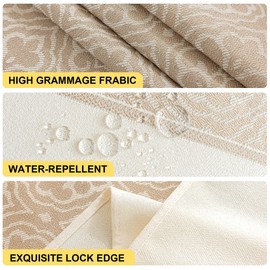 UWWGKK Linen Tablecloths for Rectangle Tables, Waterproof Tablecloth Advanced Waterproofing Technology for Dinningroom