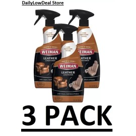 Weiman 3 PACK - 22 oz. Leather Cleaner and Polish Spray