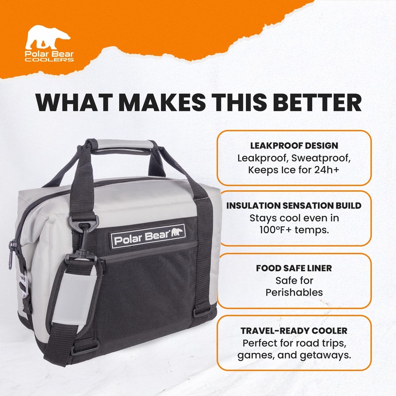 Polar Bear Coolers - Original Nylon Soft Cooler Bag -