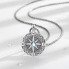 EUDORA Harmony Ball Viking Necklace for Men and Women Sterling