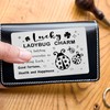 Laluminter Lucky Little Ladybug Charm Wallet Card Inserts - Ladybug