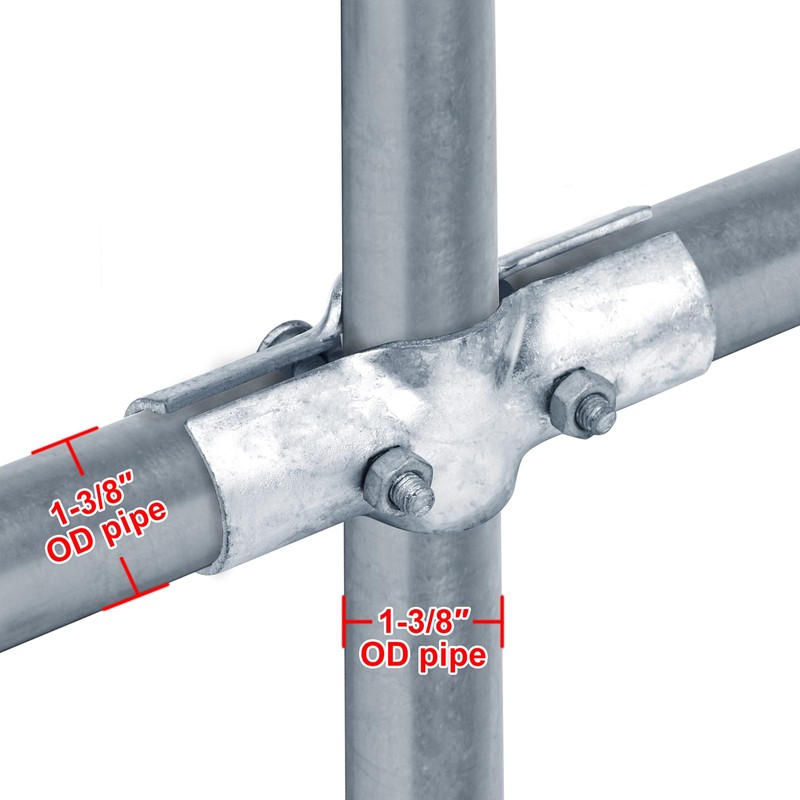OTTFF 8 Pack 1-3/8" x 1-3/8" Line Rail Clamp for