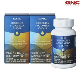 GNC Orderless r-TG Omega3 CoQ10 (180 capsules) 60-day supply x 2 units 56758x2 / GNC 오더리스 r-TG 오메가3 코큐텐 (180캡슐) 60일분 x 2개 56758x2