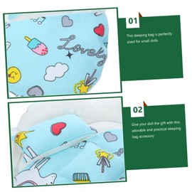 Kisangel Bed Doll Mini Sleep Bag Doll Sleeping Sack Decorative Sleeping Sack Decor Delicate Bag for Bedtime