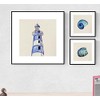 Nacnic Pack of Blue Sea Posters. Lively Square Wall Deco