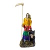 Imagen De Resina Santa Muerte Con Perro 7 Potencias