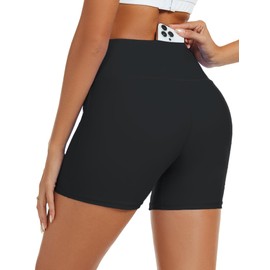 Tournesol Plus Size Women's Swim Shorts Full Coverage Bathing Suit Bottoms High Waist Swimsuit Boyshorts Black XXL
