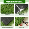Farochy Synthetic Thatch Grass Table Runner, Artificial Grass Runners for