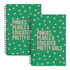 JOHSBYD AKA Sorority Spiral Notebook 2 Pack A5, 1908 Pink