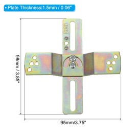 PATIKIL Light Fixture Mounting Bracket, 5set Ceiling Wall Light Crossbar 180 Rotation Universal Lamp Fixture for Chandelier Pendant Light, Galvanized Color