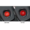 Push Start Button Cover Carbon Fiber Ignition Switch Button Cover