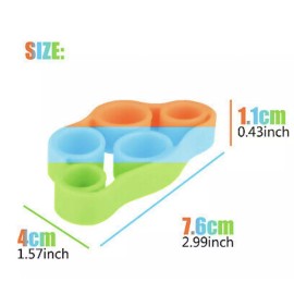 SYOSIN Hand Grip Strengthener Strength Gripper Finger Exerciser Therapy Forearm Trainer - Triple Color