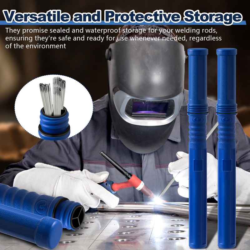Tandefio 8 Pcs Welding Rod Storage Tube 40 Inch Tig
