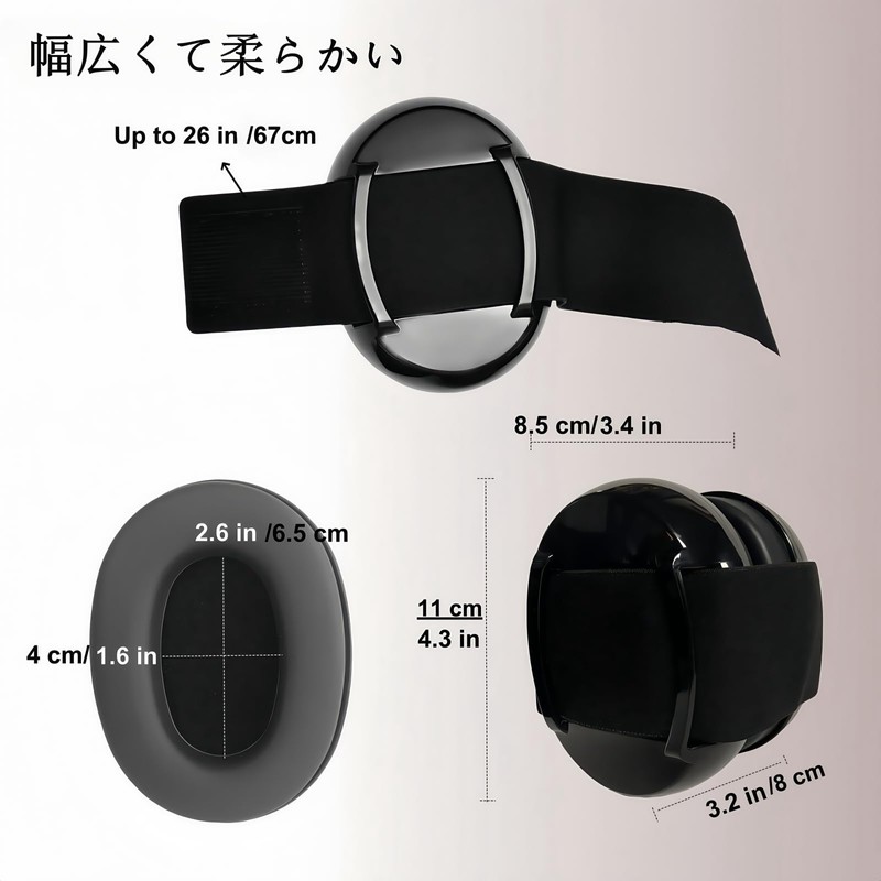 ZOZZGO Soundproofing Earmuffs, Sound Insulation Value, SNR30 dB Ear Cover