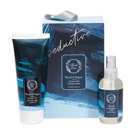 Fresh Line Xmas Set Wood & Pepper Shower Gel, 200ml & Body Water, 150ml