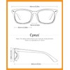 Cyxus Blue Light Blocking Computer Glasses Square Classic Retro Clear