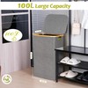 efluky Recycling Bin Holder 100L, 26 Gallon Trash Can with