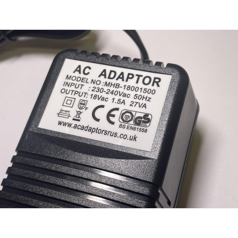 Replacement for 18.5V behringer EURORACK POWER SUPPLY MODEL MXUK3 AC