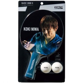 VICTAS BASIC 2000S Basic 2000S Shake Hand Flare Table Tennis Racket Rubber Paddle 320020