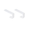 Coshar 8Pcs Stainless Steel J Hooks White 1 Inch Bunk