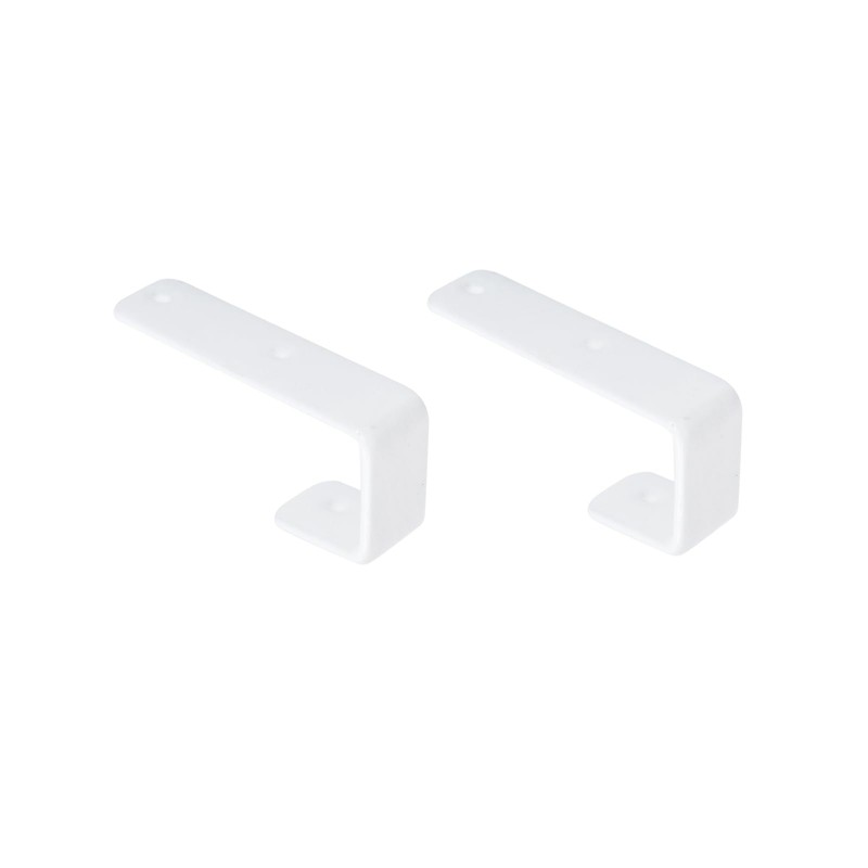 Coshar 8Pcs Stainless Steel J Hooks White 1 Inch Bunk