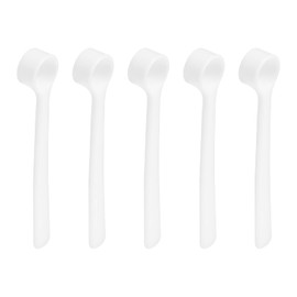 uxcell 30Pcs Teaspoon Micro Scoops 500 Milligram Mini Powder Scoops Mini Measuring Spoons for Measuring Cosmetics Powders Coffee, White