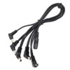 Power Cable Power Splitter Cable for Guitar Effector 5 Way