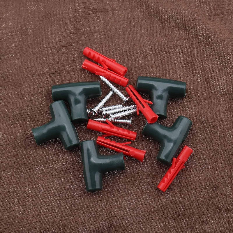 EMSea 30Pcs Chicken Wire T-Clip Kit, with Screw Anchor for