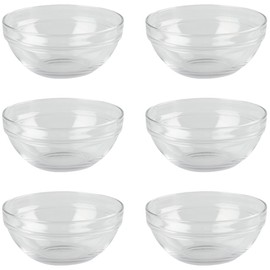 6 Pcs Facial Mask Mixing Bowl Cosmetic Mixing Bowl Spa Bowls Bulk DIY Face Mask Mixing Bowl For Esthetician Home Salon Clear