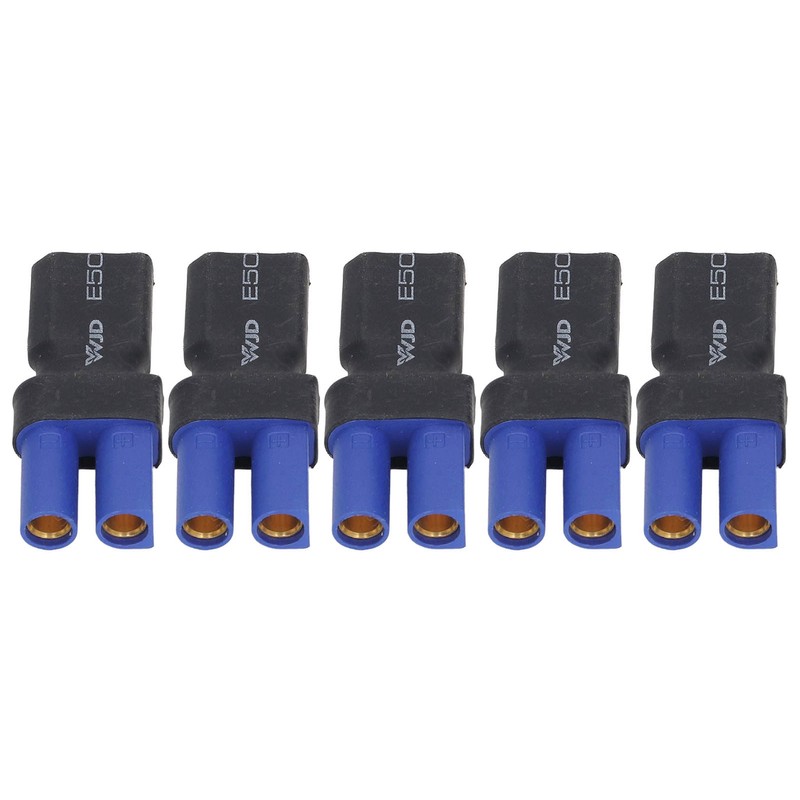 5Pcs EC5 to XT60 Adapter Rubber Plastic Copper Sturdy Accurate