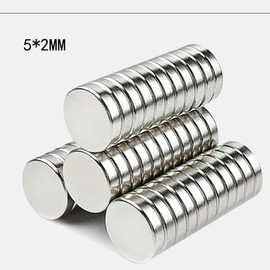 100 circular strong magnets 5mm X 2mm, mini super strong magnets, used for whiteboards, refrigerators, handicrafts, bulletin boards or pictures, strong magnet pieces