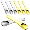 BIUDECO 8pcs Metal Cosmetic Spatulas for Cream Mask Mixing and