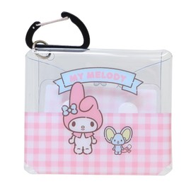 Sanrio Sanrio0083 Clear Multi Case, SS Size, Friends, Small Items, Includes Carabiner, Airpods Pro Case, Keys, Pass Case, Commuting to Work or School, Adults, Children, My Melody (SRTZ-073)