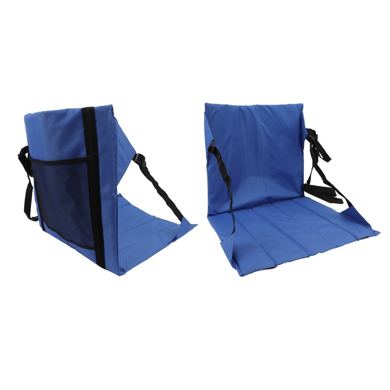 Foldable Seat Cushion Backrest Beach Chair Mat Single Person Portable