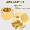VisHomeYard 3/8 Inch OD Brass Compression Insert,Sleeve Ferrule,Nut 75PCS
