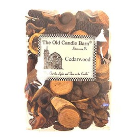 Old Candle Barn Cedarwood Potpourri 4 Cup Bag - Perfect Country House Decoration or Bowl Filler - Beautiful Clean Crisp Scent
