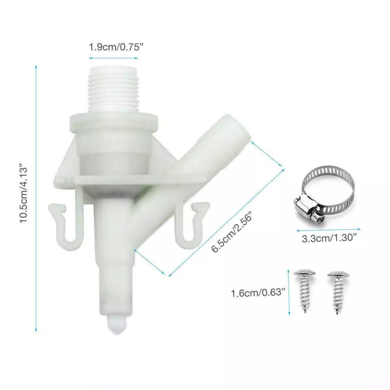 nanne869 2pcs Plastic Water Valve Kit For Dometic 300 310