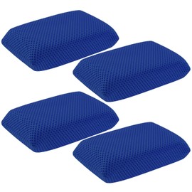 4 PCS Bug Scrubber Sponge Car, Bug Remover Wash Sponge，Car Cleaning Sponge for Bugs, Tar, Grime - Paint-Safe, Reusable Wash Sponges Kit(Blue)