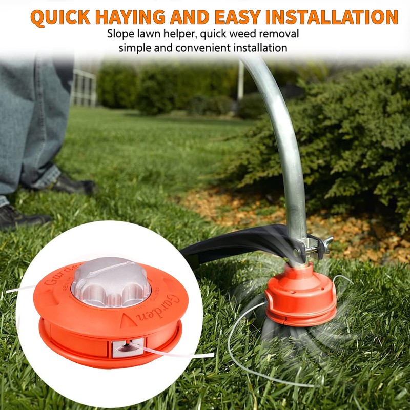 SilverChry Grass Trimmer Head Aluminium Line Head with M10 Left