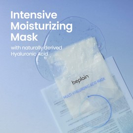 beplain Multi-Hyaluronic Acid Facial Mask (5 sheets), Refreshing Face sheet mask for instant hydrating, moisturizing, Firming | Korean skin care