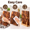 Wood Cutting Board for Food Prep – Double-Sided Thickened Rectangle