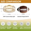 Gisisee 11 Inch Modern Gold Luxury Flush Mount Ceiling Light,Small
