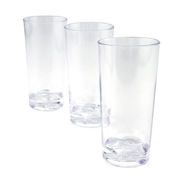 Polar Ice Plastic Straight Wall Shooter Glasses, 1.75-Ounce, Clear, 50-Pack