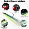 Fishing Bucktail Teasers Hook - 10pcs Bucktail Jigs Saltwater Clouser