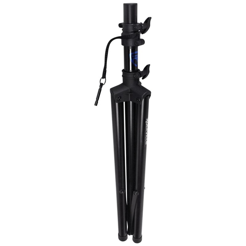 Rockville RVES1 Pair Tripod DJ PA Speaker Stands with Carry