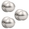 Probrico Round Dummy Door Handles in Brushed Nickel Finish, Ball