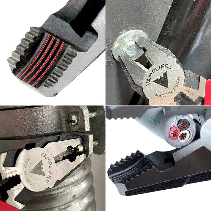 VAMPLIERS 2-PC Screw Extractor Pliers Set Made in Japan: 8"