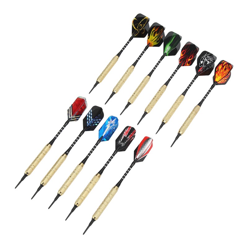 15pcs Soft Tip Darts Professional Plastic Tip Dart Sets Aluminum
