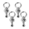 SZJIUZYD 4Set 3/8"x1" Eye Bolt with Nuts, Stainless Steel Shoulder