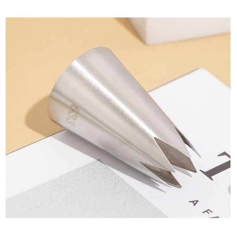 Cellos Tip Model 633, 6 Tips, Baking Tip, Confectionery, Flower